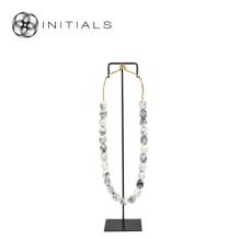 Object Nature Matinee Necklace Marble Grey