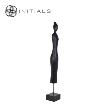 Female Sculpture Mango Wood Black