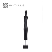 Female Sculpture Mango Wood Black