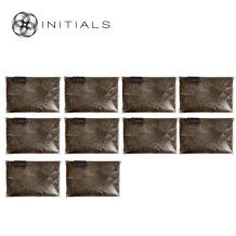 Set 10 pieces - Deco Stones Brilliant Granulate 2-3 mm Brown 1 kg