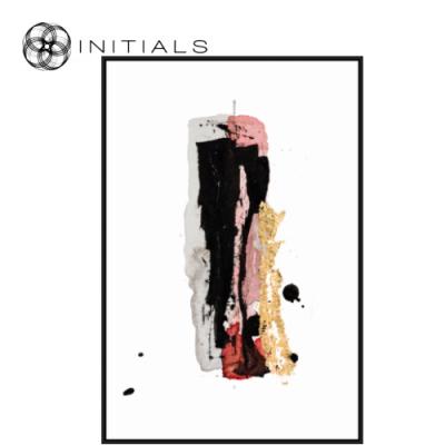 Walldecoration Contemporain Live Path Woven Velvet with Wooden Frame