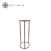 Table Skyline Raw Iron Metallic Brown Round