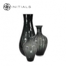 Vase Glass Smoked Large