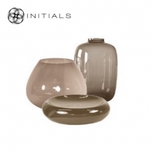 Vase Glass Smoked Large