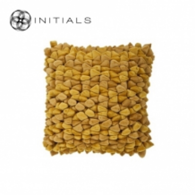 Cushion Cover Penthouse Pebble Mustard Yellow