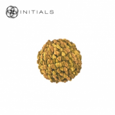 Cushion Ball Penthouse Pebble Mustard Yellow