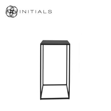Table Skyline Raw Iron Black Square
